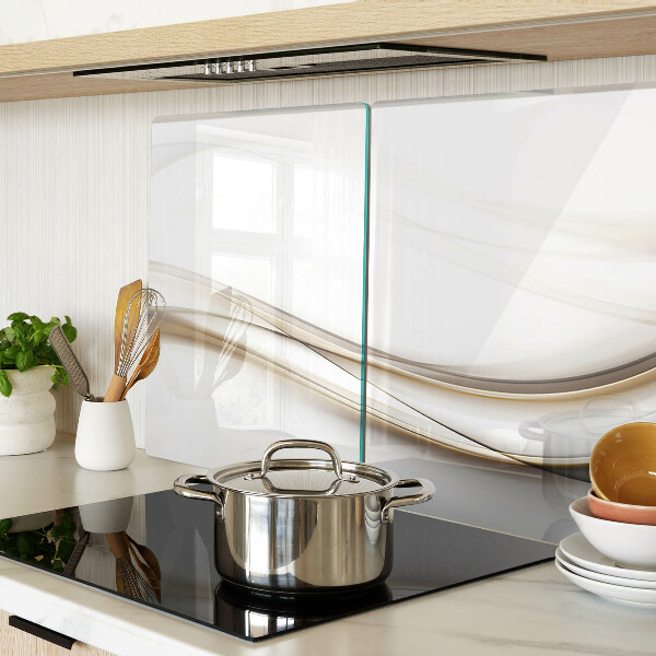 Tabla de cocina Ondas abstractas en tonos beige