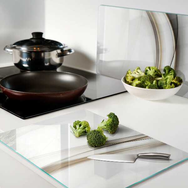 Tabla de cocina Ondas abstractas en tonos beige