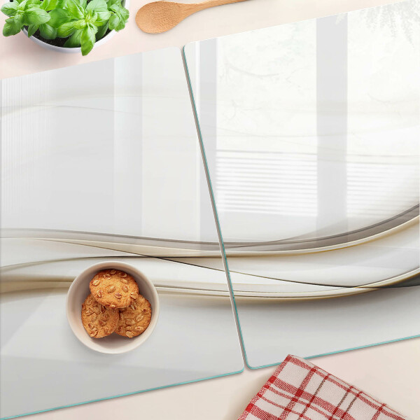 Tabla de cocina Ondas abstractas en tonos beige