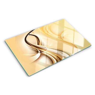 Tabla para cortar Ondas abstractas en tonos beige