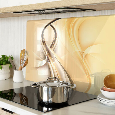 Tabla para cortar Ondas abstractas en tonos beige