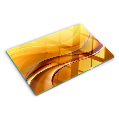 Ondas en tonos dorados