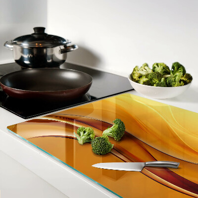 Tabla de cortar Ondas en tonos dorados