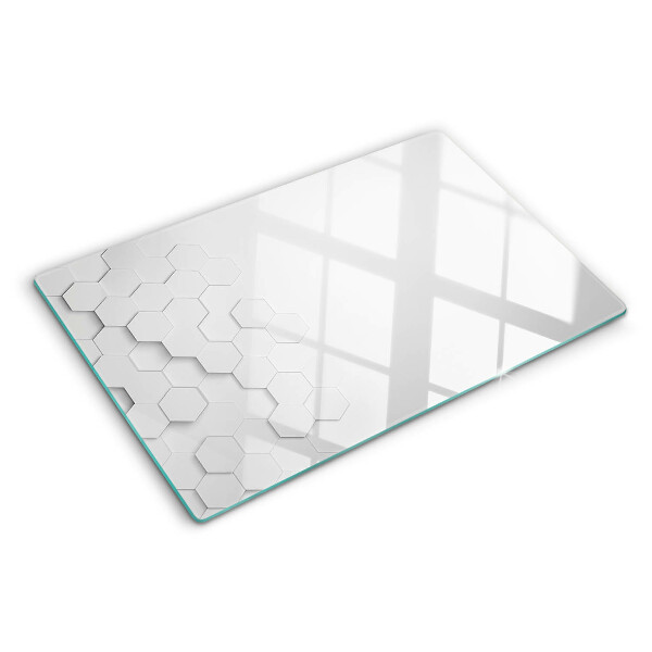 Tabla de cocina Hexágonos en tonos de gris