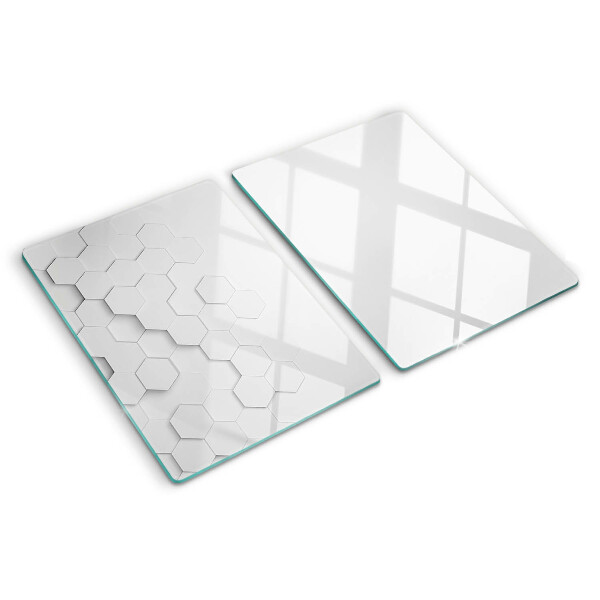 Tabla de cocina Hexágonos en tonos de gris