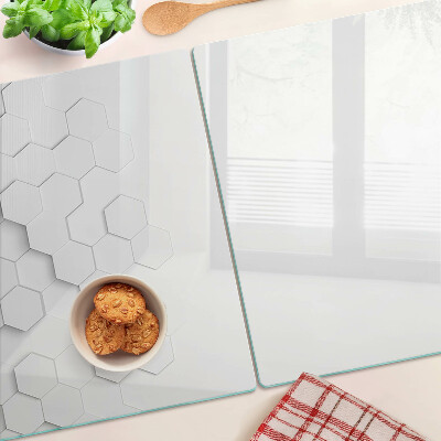 Tabla de cocina Hexágonos en tonos de gris