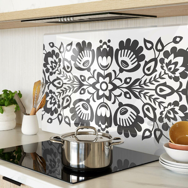 Tabla para cortar Motivo floral en estilo folklórico