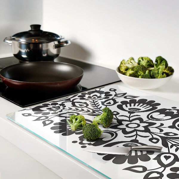 Tabla para cortar Motivo floral en estilo folklórico