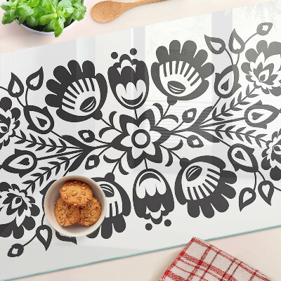 Tabla para cortar Motivo floral en estilo folklórico