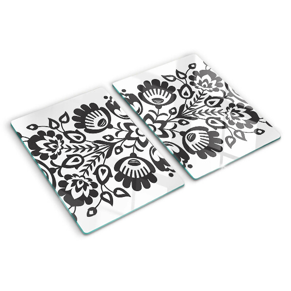 Tabla para cortar Motivo floral en estilo folklórico