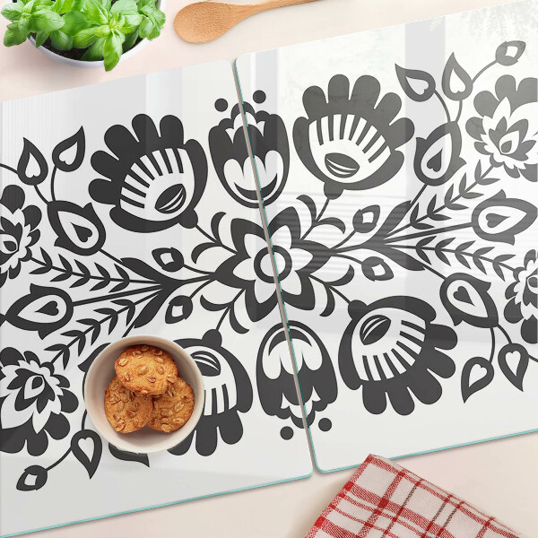 Tabla para cortar Motivo floral en estilo folklórico