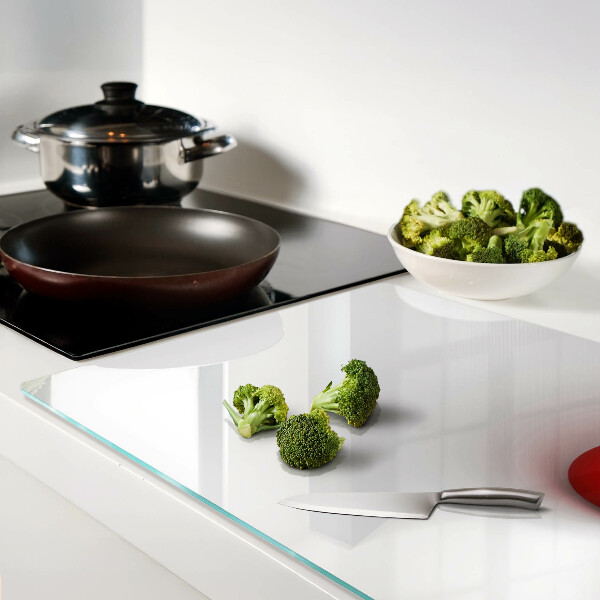 Tabla de cortar de cristal Círculo rojo sobre fondo transparente