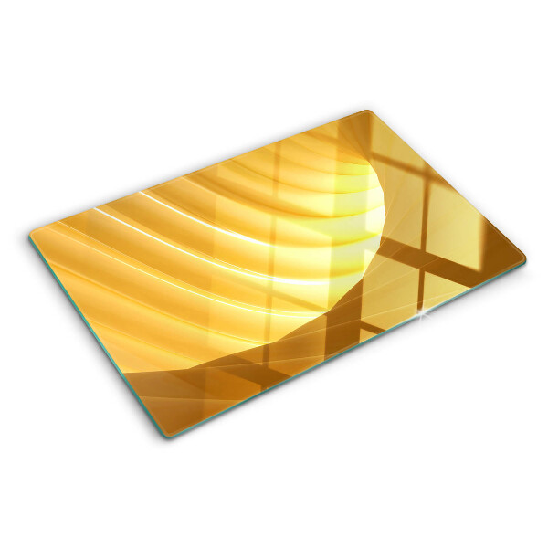 Tabla para cortar Ondas doradas y ventanas