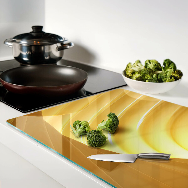 Tabla para cortar Ondas doradas y ventanas