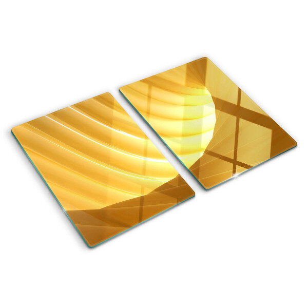 Tabla para cortar Ondas doradas y ventanas