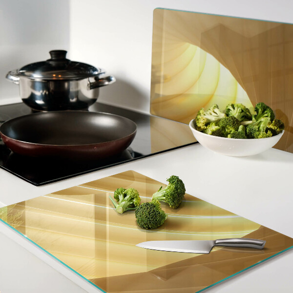 Tabla para cortar Ondas doradas y ventanas