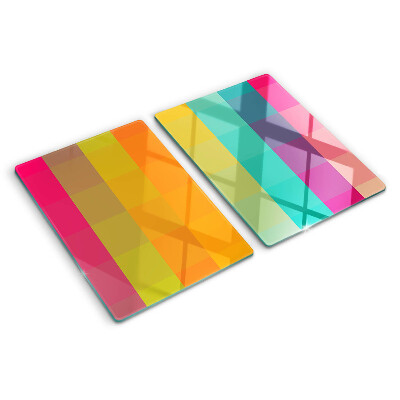 Tabla de cortar Geometría colorida con degradado.