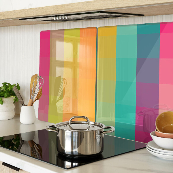 Tabla de cortar Geometría colorida con degradado.