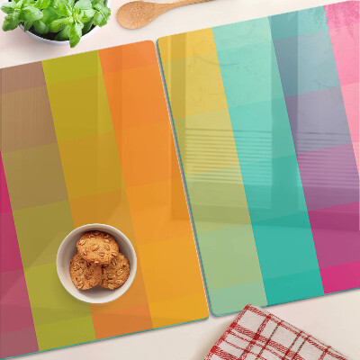 Tabla de cortar Geometría colorida con degradado.