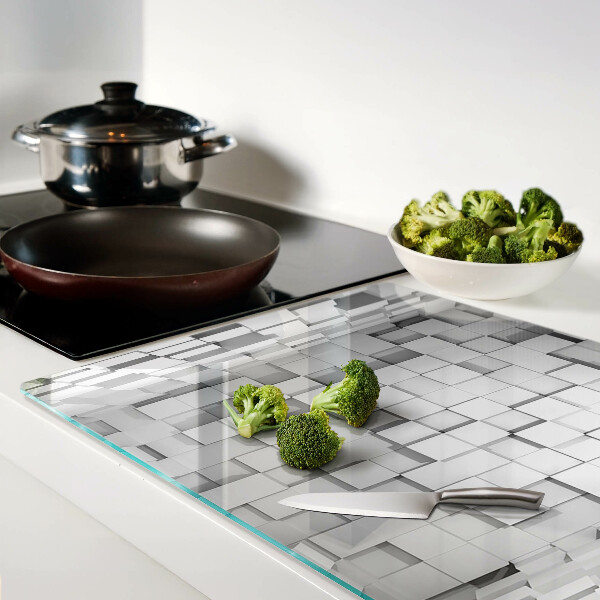 Tabla de cocina Mosaico gris y blanco