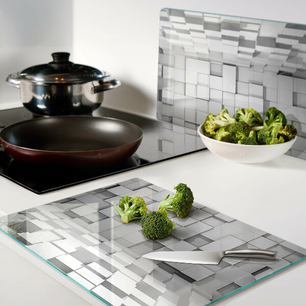 Tabla de cocina Mosaico gris y blanco