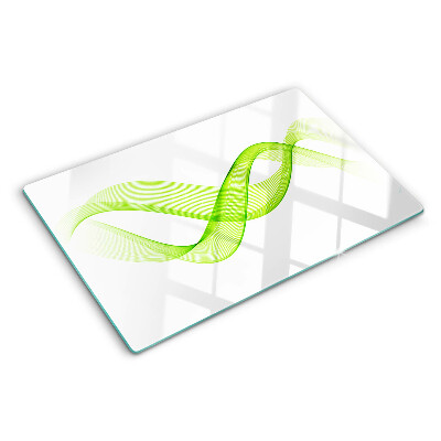 Tabla de cortar Ondas en tonos verdes