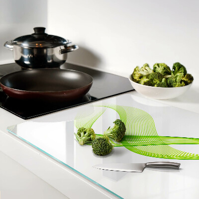 Tabla de cortar Ondas en tonos verdes