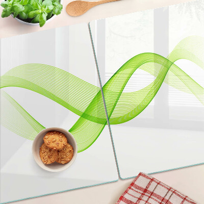 Tabla de cortar Ondas en tonos verdes