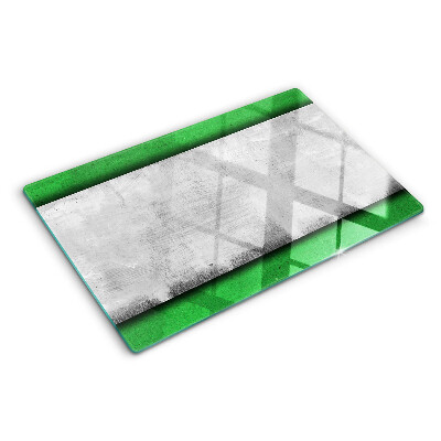 Tabla de cocina Líneas verdes y grises