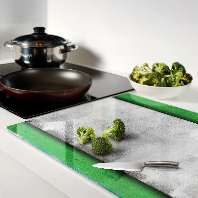 Tabla de cocina Líneas verdes y grises