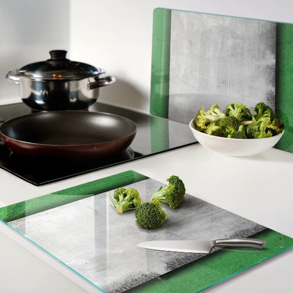 Tabla de cocina Líneas verdes y grises