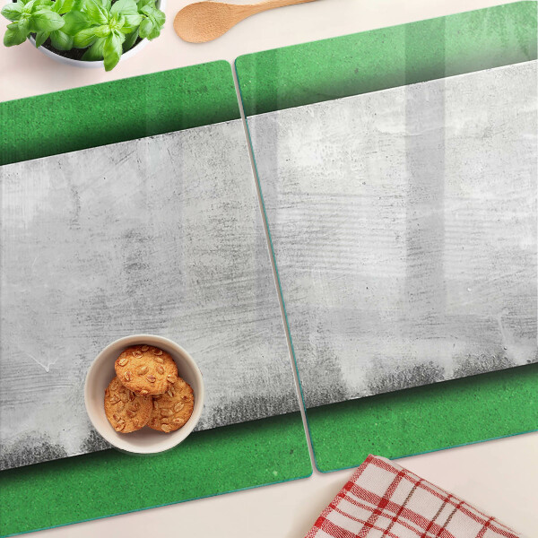 Tabla de cocina Líneas verdes y grises