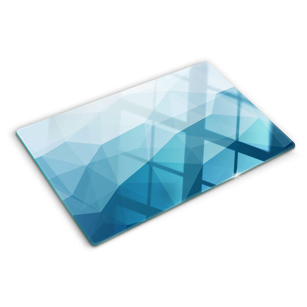 Tabla para cortar Gradiente de triángulo azul