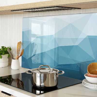 Tabla para cortar Gradiente de triángulo azul