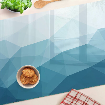 Tabla para cortar Gradiente de triángulo azul