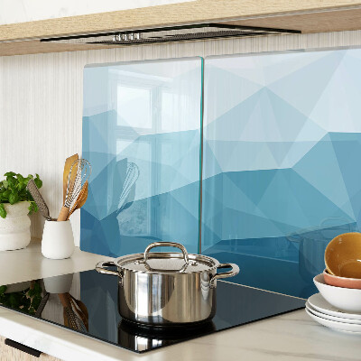 Tabla para cortar Gradiente de triángulo azul