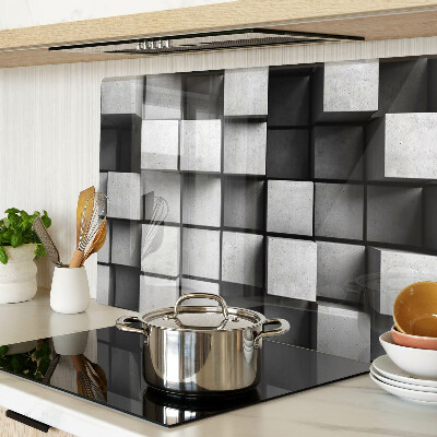 Szklana deska kuchenna Geometryczne wzory w odcieniach szarości