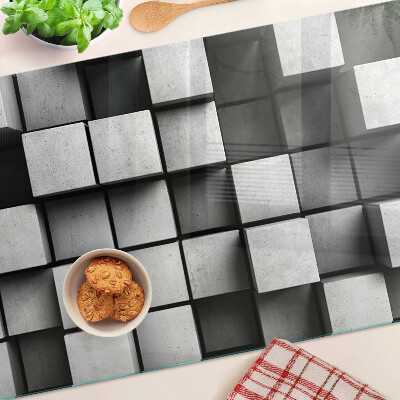 Tabla de cortar Patrones geométricos en tonos de gris