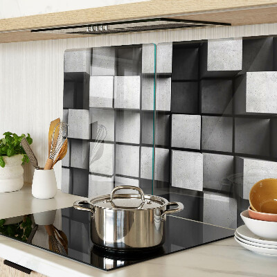 Tabla de cortar Patrones geométricos en tonos de gris