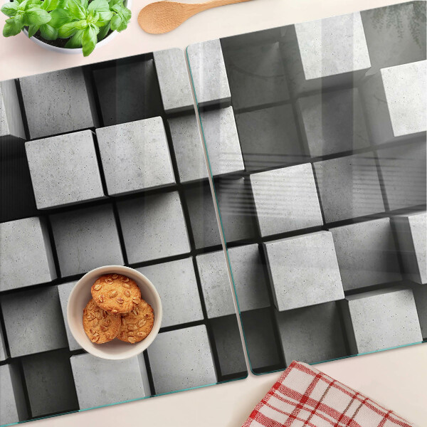 Szklana deska kuchenna Geometryczne wzory w odcieniach szarości