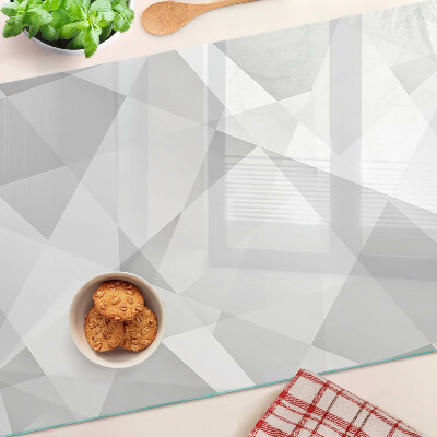Szklana deska kuchenna Geometria w odcieniach szarości