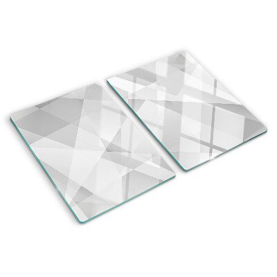 Szklana deska kuchenna Geometria w odcieniach szarości
