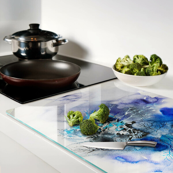 Tabla de cocina Patrones abstractos azules