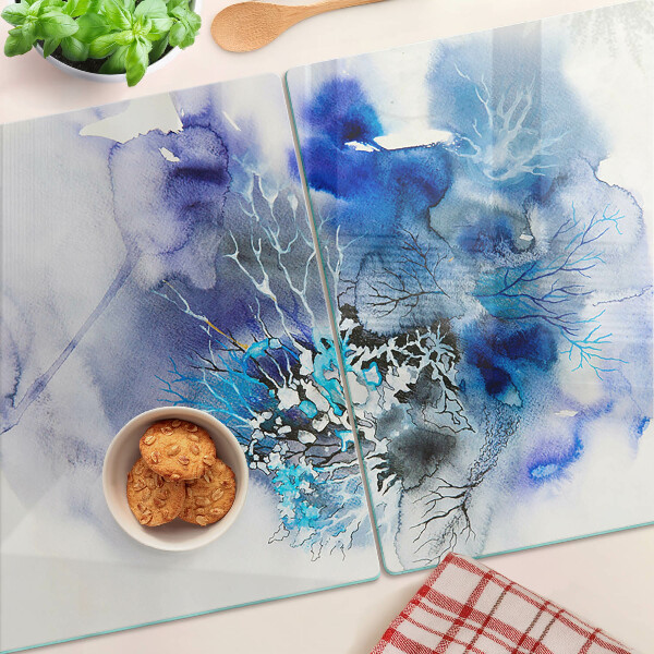 Tabla de cocina Patrones abstractos azules