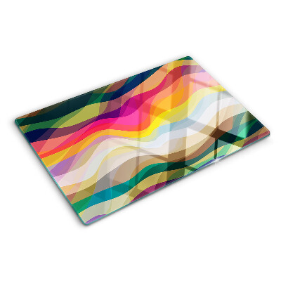 Tabla de cortar Ondas de color abstractas
