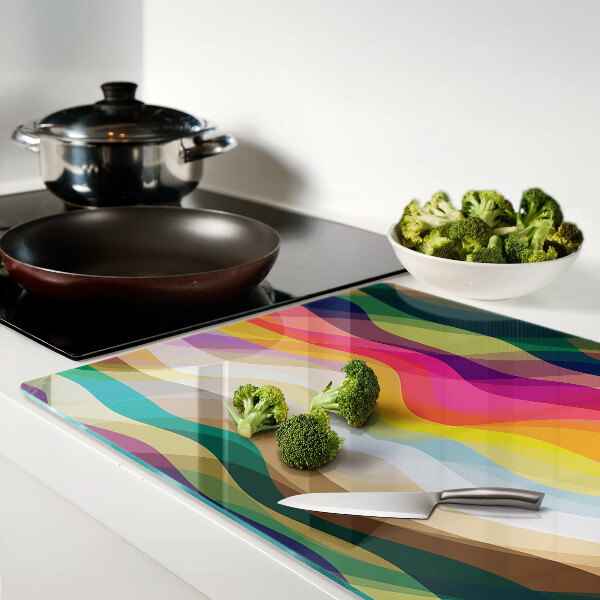 Tabla de cortar Ondas de color abstractas