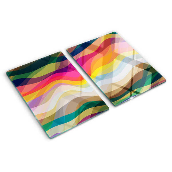 Tabla de cortar Ondas de color abstractas