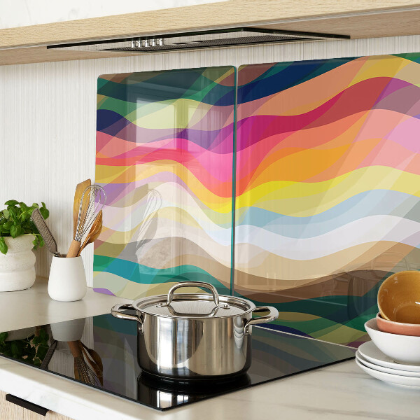 Tabla de cortar Ondas de color abstractas