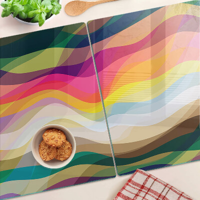Tabla de cortar Ondas de color abstractas