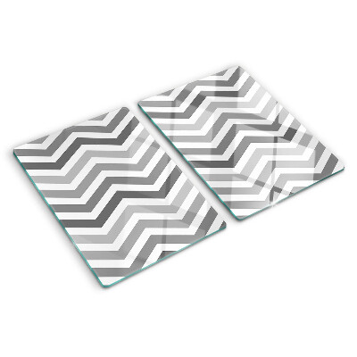 Tabla para cortar Zigzags en tonos de gris